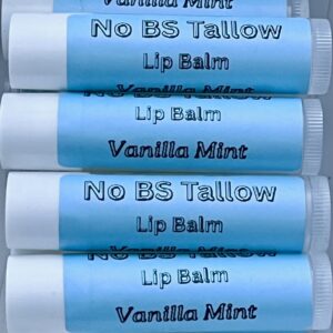 No BS Tallow - Vanilla Mint - Lip Balm